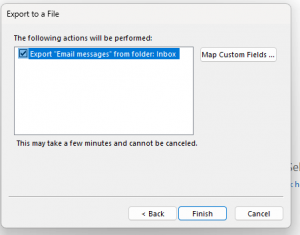 How to backup Outlook - Export to a file 3