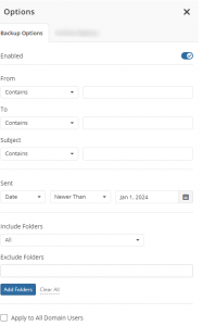 MSP360 Backup for Outlook Backup Options